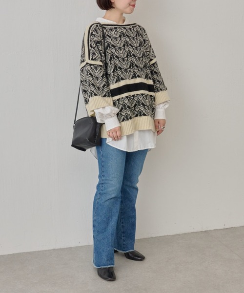 BEARDSLEY（ビアズリー）の「タイプライターギャザーシャツ（シャツ/ブラウス・レディース・グレー/ホワイト・FREE）」の21枚目の写真