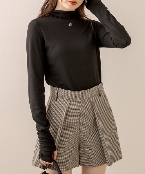 OLIVE des OLIVE(オリーブデオリーブ)の「リブタートルインナー(Tシャツ/カットソー・レディース・ブラック/オフホワイト・FREE)」の19枚目の写真