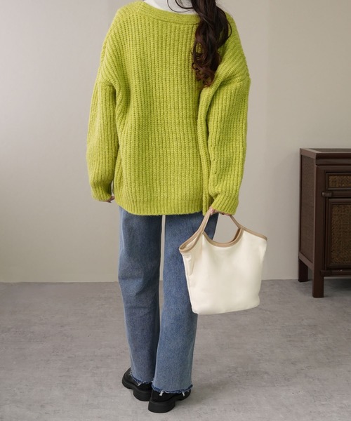 IAMUSE（アイアミューズ）の「PUパイピングキャンバスハンドバッグ S0780【IAMUSE】（ハンドバッグ・レディース・ブラック/ベージュ・FREE）」の13枚目の写真