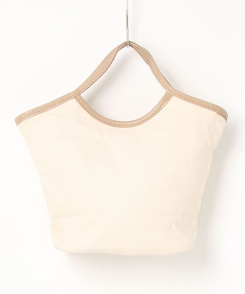 IAMUSE（アイアミューズ）の「PUパイピングキャンバスハンドバッグ S0780【IAMUSE】（ハンドバッグ・レディース・ブラック/ベージュ・FREE）」の19枚目の写真