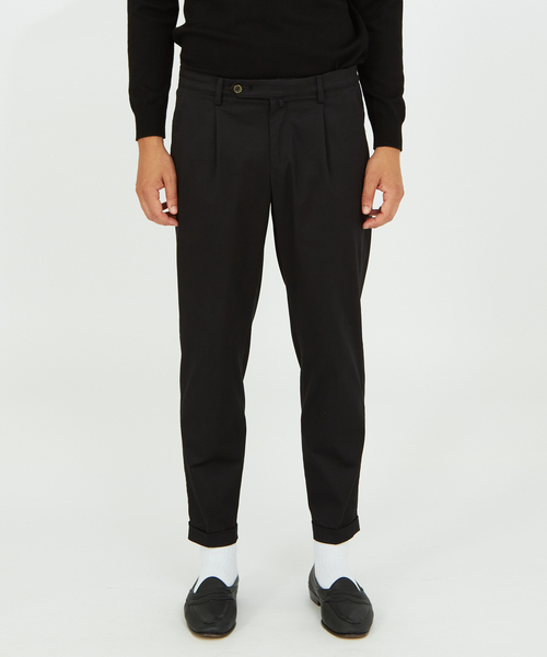 DESIGNWORKS(デザインワークス)の「リバーストレッチテーパードパンツ(チノパンツ・メンズ・ホワイト/ブラック/グレー・44/46/48/50)」の5枚目の写真