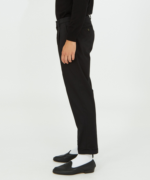 DESIGNWORKS(デザインワークス)の「リバーストレッチテーパードパンツ(チノパンツ・メンズ・ホワイト/ブラック/グレー・44/46/48/50)」の6枚目の写真