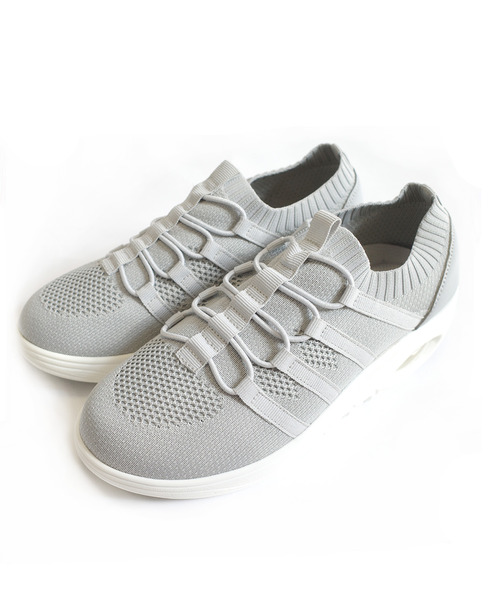 AmiAmi（アミアミ）の「ストレッチニットスニーカー /エアーソールスリッポン（スニーカー・レディース・ホワイト/ライトグレー/ブラック・22.5cm/23cm/23.5cm/24cm/24.5cm/25cm）」の21枚目の写真