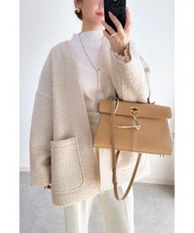 TOLW@yrl:ＨＫさま専用　ノーカラージャケット ベージュ 38 TOLW@yrl:HKさま専用 ノーカラージャケット ベージュ 38