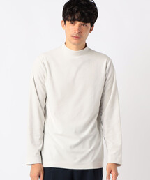 COMME CA ISM | 【ウォッシャブル】ポリエステルベロア ハイネックTシャツ(Tシャツ/カットソー)