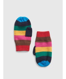 GAP（ギャップ）の「オーガニックコットン ハッピーストライプ ミトン (幼児)（手袋・キッズ）」