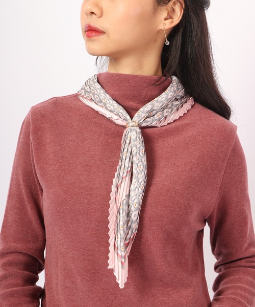 プリーツ　スカーフ　ストール　プリーツスカーフ 楽天市場】プリーツ スカーフ 70cm B レディース ストール