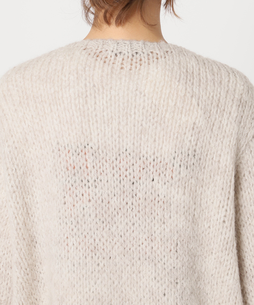 U by SPICK&SPAN（ユーバイスピックアンドスパン）の「【TRICOT JEAN MARC】 ポケット付ショートニットカーディガン（カーディガン/ボレロ・レディース・アイボリー/オレンジ・FREE）」の8枚目の写真