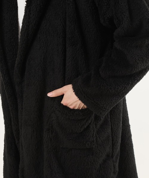 TopIsm（トップイズム）の「シャギーボア 無地ドロップショルダーコーディガン（スウェット・メンズ・ベージュ/ライトパープル/ブラック/クリアグリーン/ブルー/グレー/ワインレッド・M/L）」の18枚目の写真