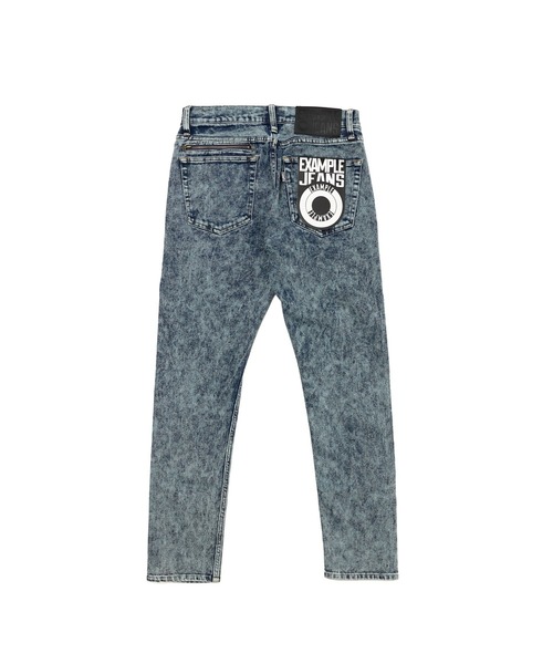 EXAMPLE(エグザンプル)の「EXAMPLE SKINNY PANTS(デニムパンツ・メンズ・ケミカルウォッシュ/ブラック/その他・M/L/XL)」の3枚目の写真