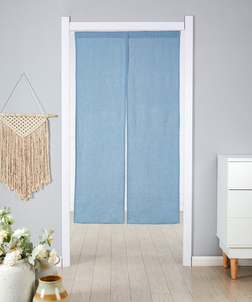 Jubilee（ジュビリー）の「のれん 洗いざらし天然リネン100% ストーンウォッシュ（インテリア雑貨・レディース・スカイブルー/グレイッシュベージュ/グレー/ブルー/ナチュラル/ローズ/マスタード・150cm）」の6枚目の写真