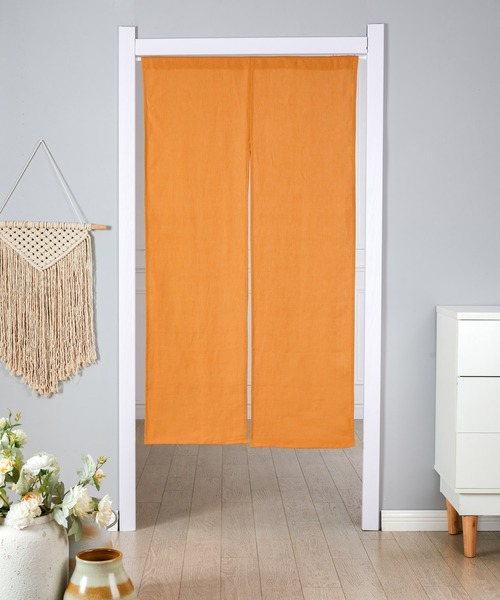 Jubilee（ジュビリー）の「のれん 洗いざらし天然リネン100% ストーンウォッシュ（インテリア雑貨・レディース・スカイブルー/グレイッシュベージュ/グレー/ブルー/ナチュラル/ローズ/マスタード・150cm）」の2枚目の写真