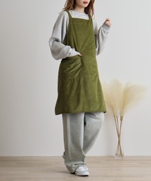 FUNALIVE（ファンアライブ）の「riz au lait コーディロイｘボア　エプロン（エプロン）」