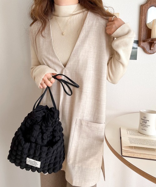 【milybilet】愛らしさNo,1！2wayぽこぽこ巾着バッグ