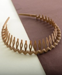 TONE SELECT GOODS（トーンセレクトグッズ）の「【float】マットカラー ギザギザ コームカチューシャ【12色展開】（カチューシャ）」