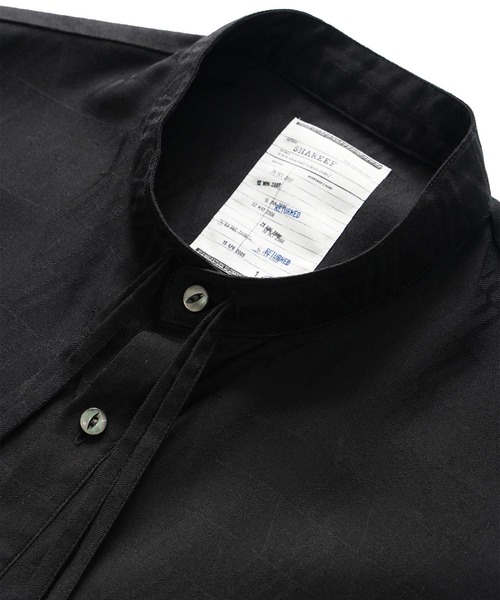 SHAREEF（シャリーフ）の「SHADOW JQ L/S SMOCK（シャツ/ブラウス・メンズ・ホワイト/ブラック/パープル・2/3/1）」の7枚目の写真