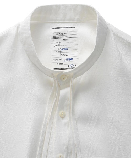 SHAREEF（シャリーフ）の「SHADOW JQ L/S SMOCK（シャツ/ブラウス・メンズ・ホワイト/ブラック/パープル・2/3/1）」の13枚目の写真