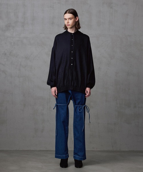 SHAREEF（シャリーフ）の「SHADOW JQ L/S SMOCK（シャツ/ブラウス・メンズ・ホワイト/ブラック/パープル・2/3/1）」の20枚目の写真