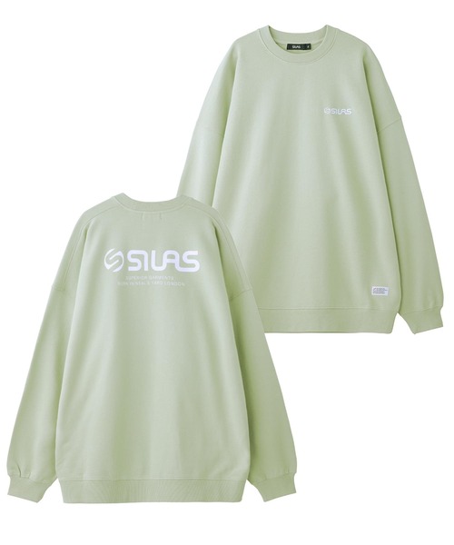 SILAS(サイラス)の「BASIC LOGO SWEAT TOP(スウェット・メンズ・オフホワイト/アッシュ/ライトブルー/ブラック/ライトグリーン/ネイビー・M/L/XL)」の4枚目の写真