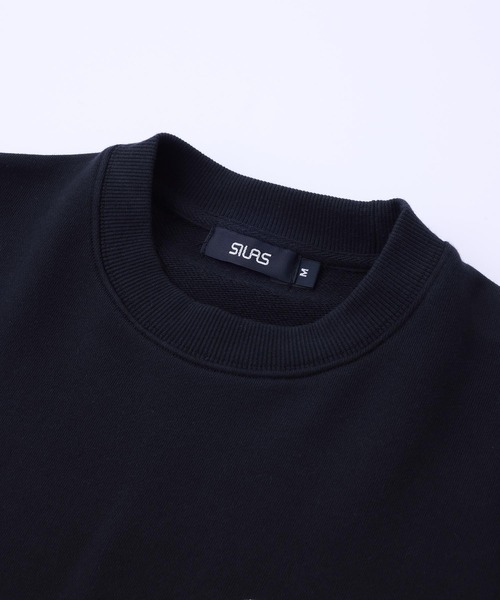 SILAS(サイラス)の「BASIC LOGO SWEAT TOP(スウェット・メンズ・オフホワイト/アッシュ/ライトブルー/ブラック/ライトグリーン/ネイビー・M/L/XL)」の8枚目の写真