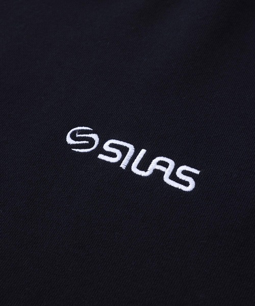 SILAS(サイラス)の「BASIC LOGO SWEAT TOP(スウェット・メンズ・オフホワイト/アッシュ/ライトブルー/ブラック/ライトグリーン/ネイビー・M/L/XL)」の9枚目の写真