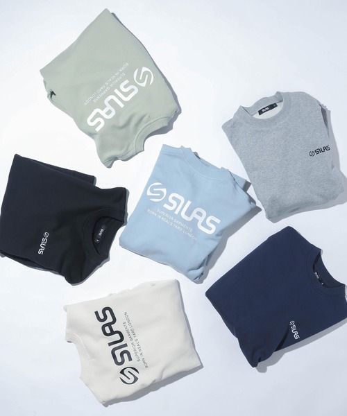 SILAS(サイラス)の「BASIC LOGO SWEAT TOP(スウェット・メンズ・オフホワイト/アッシュ/ライトブルー/ブラック/ライトグリーン/ネイビー・M/L/XL)」の17枚目の写真