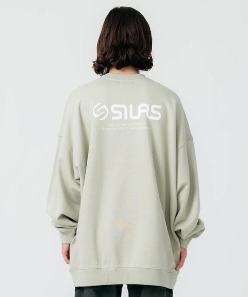 SILAS(サイラス)の「BASIC LOGO SWEAT TOP(スウェット・メンズ・オフホワイト/アッシュ/ライトブルー/ブラック/ライトグリーン/ネイビー・M/L/XL)」の19枚目の写真