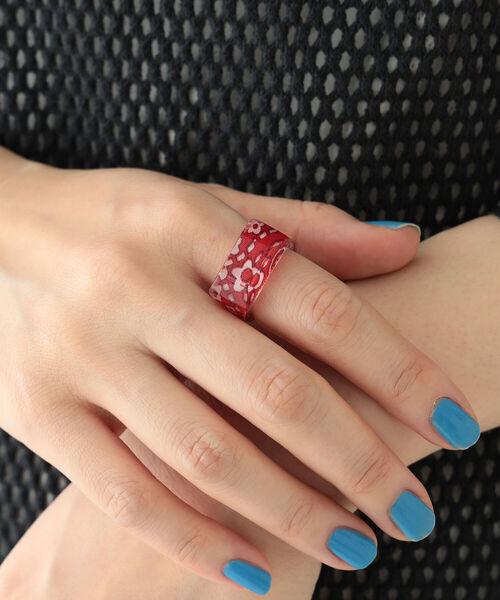 BEAMS BOY(ビームスボーイ)の「BEAMS BOY / バンダナ柄 リング(リング・レディース・ネイビー/レッド・11/13)」の3枚目の写真
