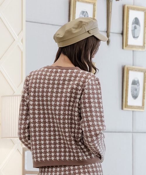 Julia Boutique（ジュリアブティック）の「ベルトデザインフェイクレザーキャスケット/22658（キャスケット・レディース・ベージュ/ブラウン/ブラック・ONE）」の8枚目の写真