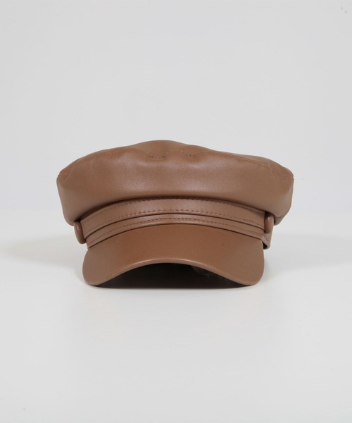 Julia Boutique（ジュリアブティック）の「ベルトデザインフェイクレザーキャスケット/22658（キャスケット・レディース・ベージュ/ブラウン/ブラック・ONE）」の10枚目の写真