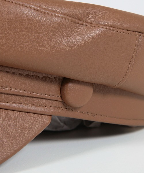 Julia Boutique（ジュリアブティック）の「ベルトデザインフェイクレザーキャスケット/22658（キャスケット・レディース・ベージュ/ブラウン/ブラック・ONE）」の14枚目の写真