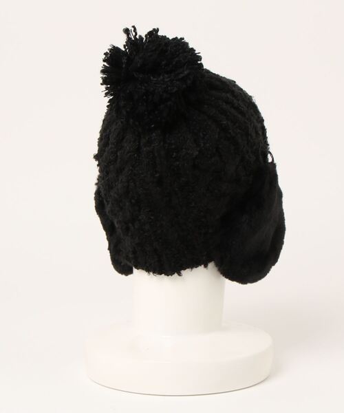 MONCLER アイボリーfoxファー付きニット帽 MONCLER アイボリーfoxファー付きニット帽 MONCLER モンクレール