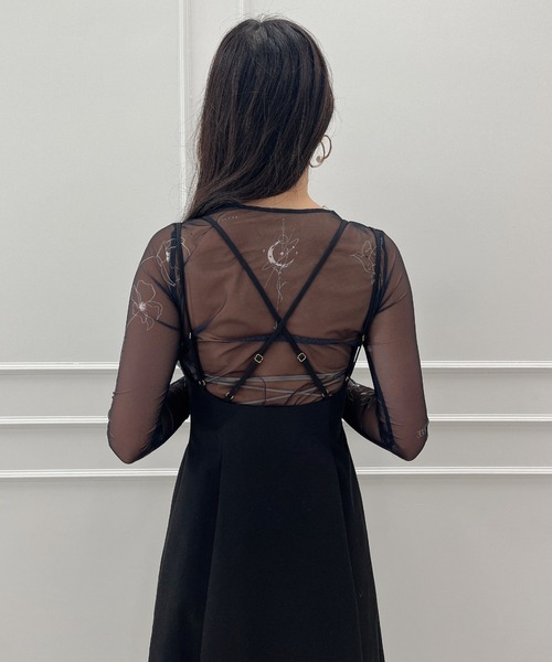 パールストラップハートネックワンピース EIMY ISTOIRE（エイミー