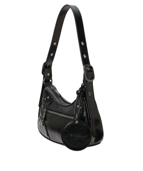 EMODA(エモダ)の「ハーフムーンショルダーバッグ(ハンドバッグ・レディース・ブラック/ピンク/シルバー・FREE)」の17枚目の写真