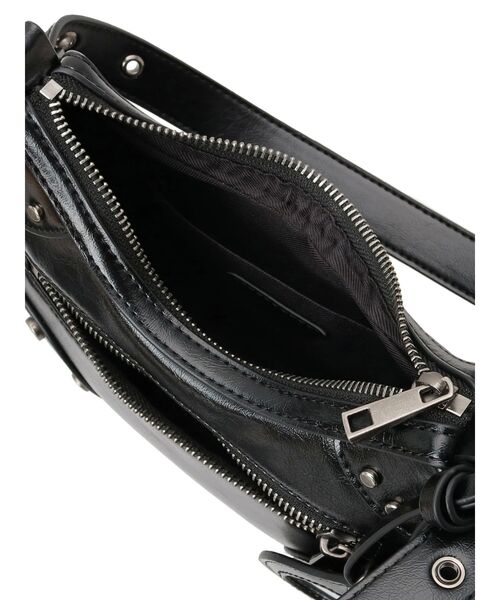 EMODA(エモダ)の「ハーフムーンショルダーバッグ(ハンドバッグ・レディース・ブラック/ピンク/シルバー・FREE)」の19枚目の写真