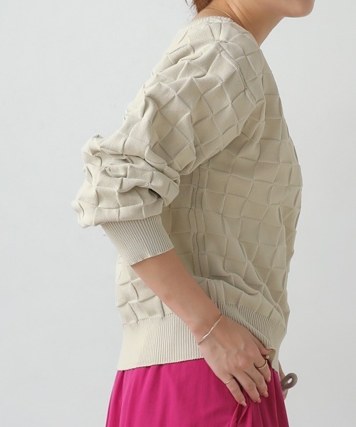 Bou Jeloud（ブージュルード）の「イントレチャートドルマンプルオーバー（その他トップス・レディース・オレンジ/グリーン/アイボリー・FREE）」の6枚目の写真