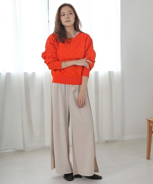 Bou Jeloud（ブージュルード）の「イントレチャートドルマンプルオーバー（その他トップス・レディース・オレンジ/グリーン/アイボリー・FREE）」の13枚目の写真