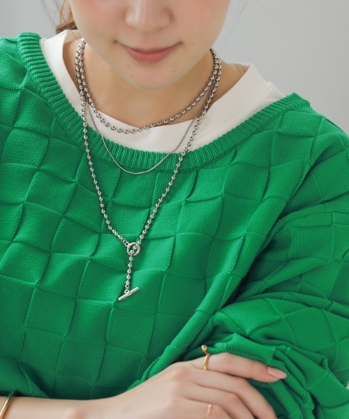 Bou Jeloud（ブージュルード）の「イントレチャートドルマンプルオーバー（その他トップス・レディース・オレンジ/グリーン/アイボリー・FREE）」の20枚目の写真