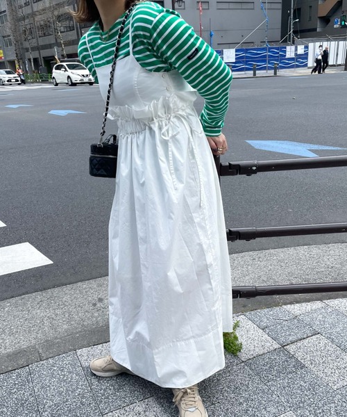 archives（アルシーヴ）の「【Limited item】MULTI WAY CAMISOLE ONE-PIECE（ワンピース・レディース・カーキ/ブラック/オフホワイト/アイボリー・MEDIUM）」の2枚目の写真