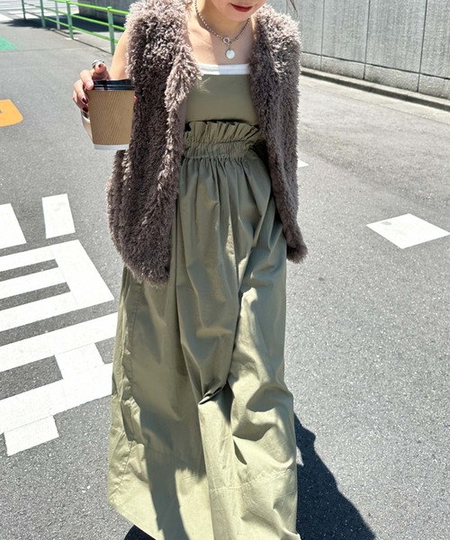 archives（アルシーヴ）の「【Limited item】MULTI WAY CAMISOLE ONE-PIECE（ワンピース・レディース・カーキ/ブラック/オフホワイト/アイボリー・MEDIUM）」の4枚目の写真