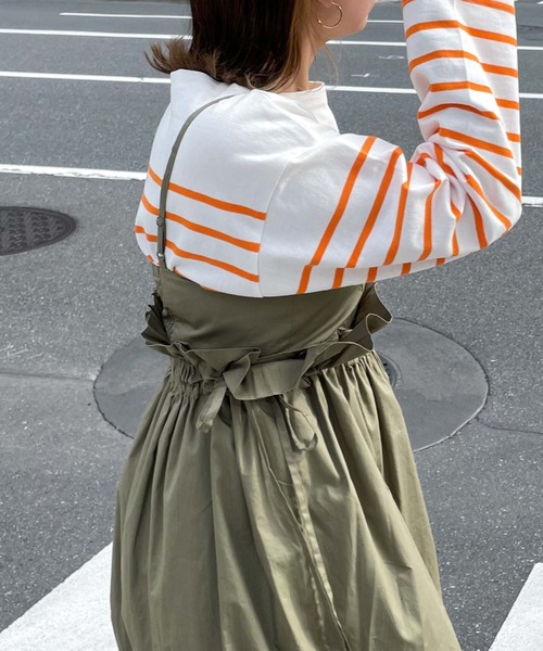 archives（アルシーヴ）の「【Limited item】MULTI WAY CAMISOLE ONE-PIECE（ワンピース・レディース・カーキ/ブラック/オフホワイト/アイボリー・MEDIUM）」の8枚目の写真