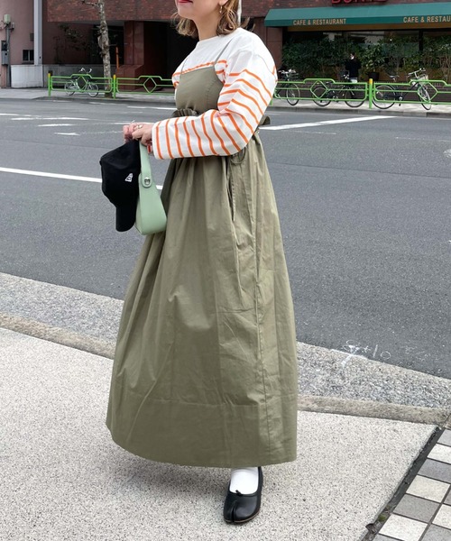 archives（アルシーヴ）の「【Limited item】MULTI WAY CAMISOLE ONE-PIECE（ワンピース・レディース・カーキ/ブラック/オフホワイト/アイボリー・MEDIUM）」の20枚目の写真