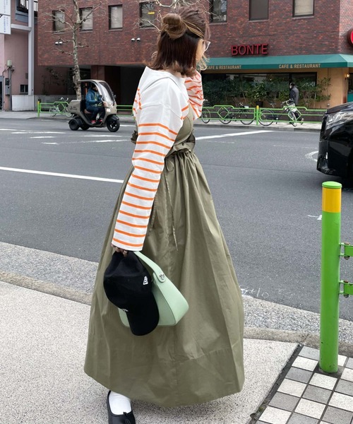 archives（アルシーヴ）の「【Limited item】MULTI WAY CAMISOLE ONE-PIECE（ワンピース・レディース・カーキ/ブラック/オフホワイト/アイボリー・MEDIUM）」の17枚目の写真