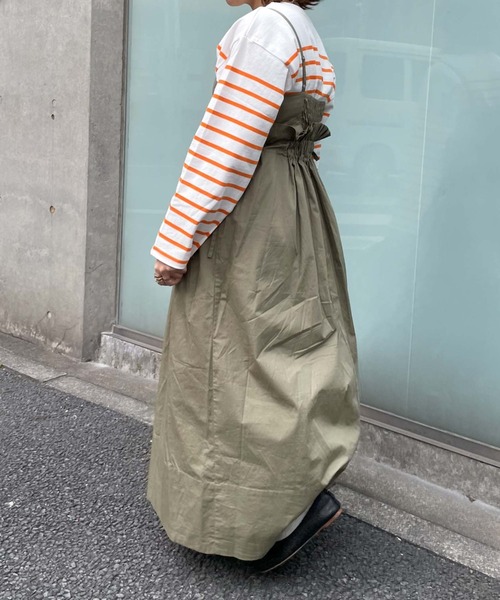 archives（アルシーヴ）の「【Limited item】MULTI WAY CAMISOLE ONE-PIECE（ワンピース・レディース・カーキ/ブラック/オフホワイト/アイボリー・MEDIUM）」の9枚目の写真