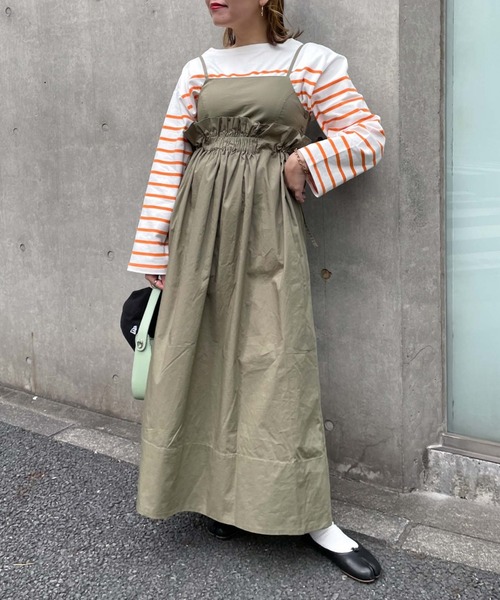 archives（アルシーヴ）の「【Limited item】MULTI WAY CAMISOLE ONE-PIECE（ワンピース・レディース・カーキ/ブラック/オフホワイト/アイボリー・MEDIUM）」の5枚目の写真