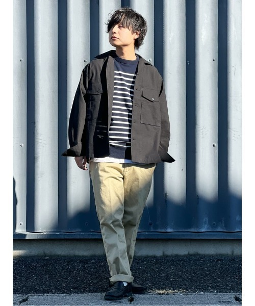 BACK NUMBER（バックナンバー）の「【BACK NUMBER】ミリタリーシャツ（シャツ/ブラウス・メンズ・ブラック/オフホワイト/オリーブ・M/L/XL）」の16枚目の写真