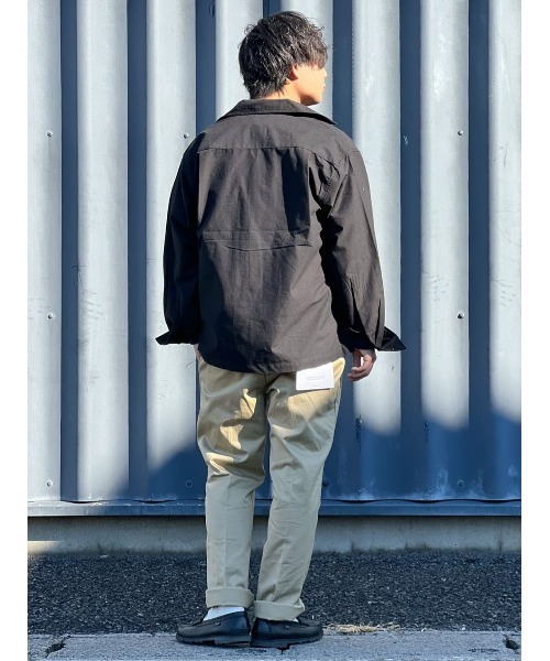 BACK NUMBER（バックナンバー）の「【BACK NUMBER】ミリタリーシャツ（シャツ/ブラウス・メンズ・ブラック/オフホワイト/オリーブ・M/L/XL）」の18枚目の写真