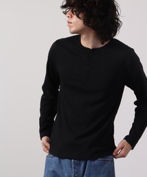RDS スラブ天竺ヘンリー長袖Tシャツ