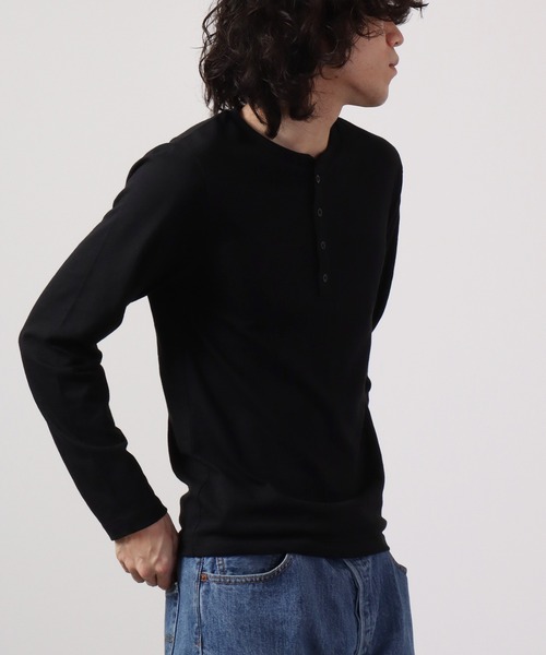 FUNALIVE(ファンアライブ)の「RDS スラブ天竺ヘンリー長袖Tシャツ(Tシャツ/カットソー・メンズ・ブラック/ネイビー/カーキ/グレー/ホワイト・XL/L/M)」の12枚目の写真