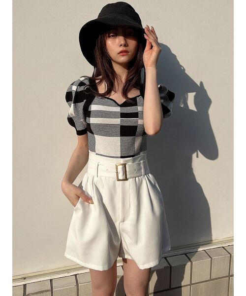 RESEXXY（リゼクシー）の「コットン混バケットハット（ハット・レディース・ブラック/アイボリー・FREE）」の10枚目の写真